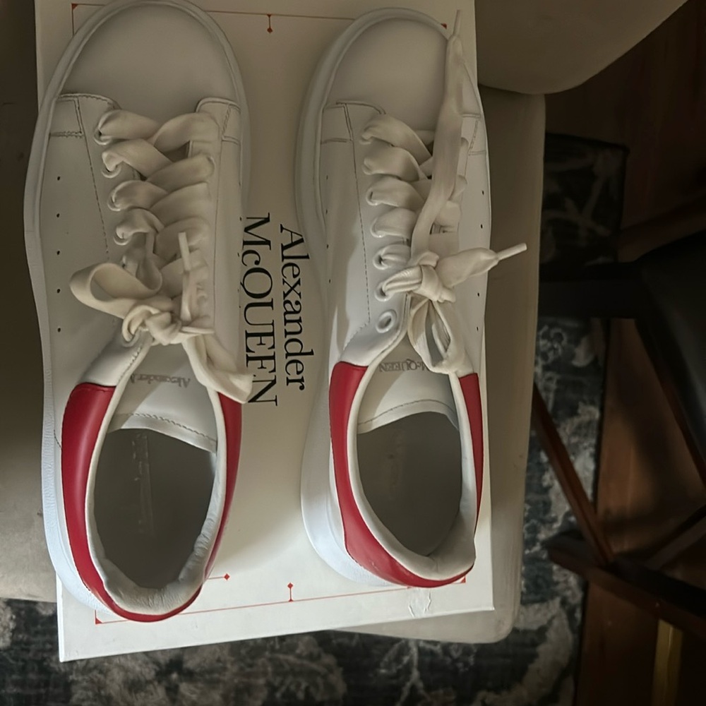 Alexander McQueen Original Box WHITE/LUST RED 43EU Size 10 US